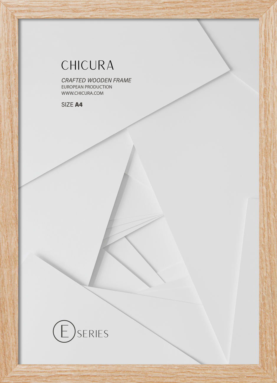 ChiCura Living, Art & Frames Træramme E - A4 - Egetræ - Akrylglas Frames / Wood E-Series Oak