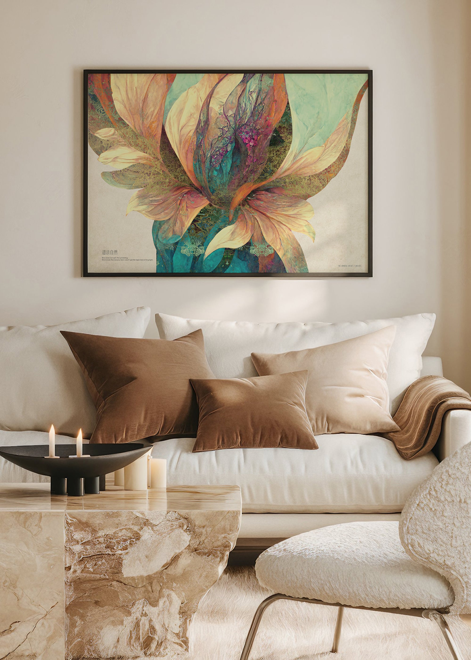 ChiCura Posters Unfolding Posters / The Mindful Heart 1. English Poster Quotes