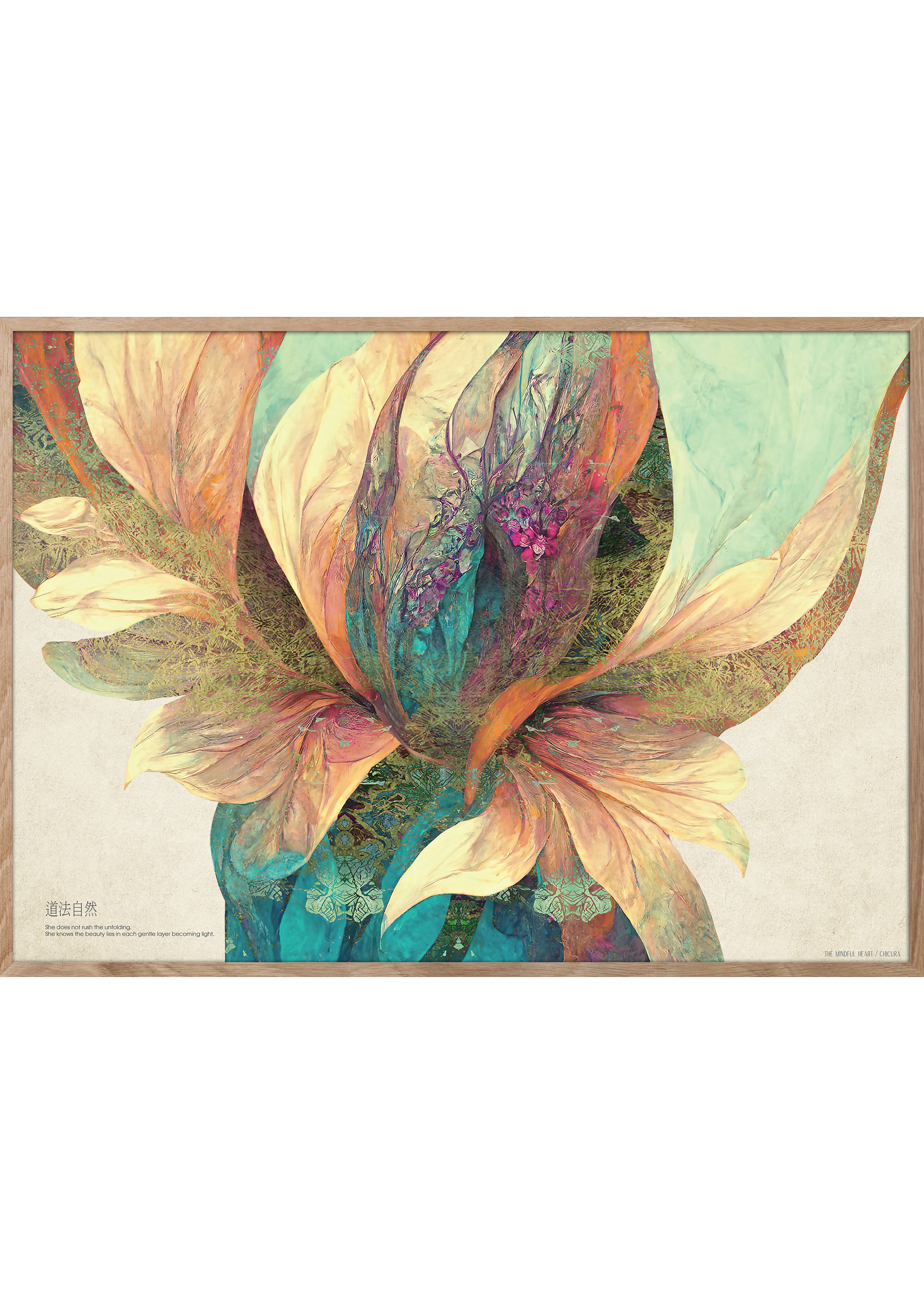 ChiCura Posters Unfolding Posters / The Mindful Heart 1. English Poster Quotes