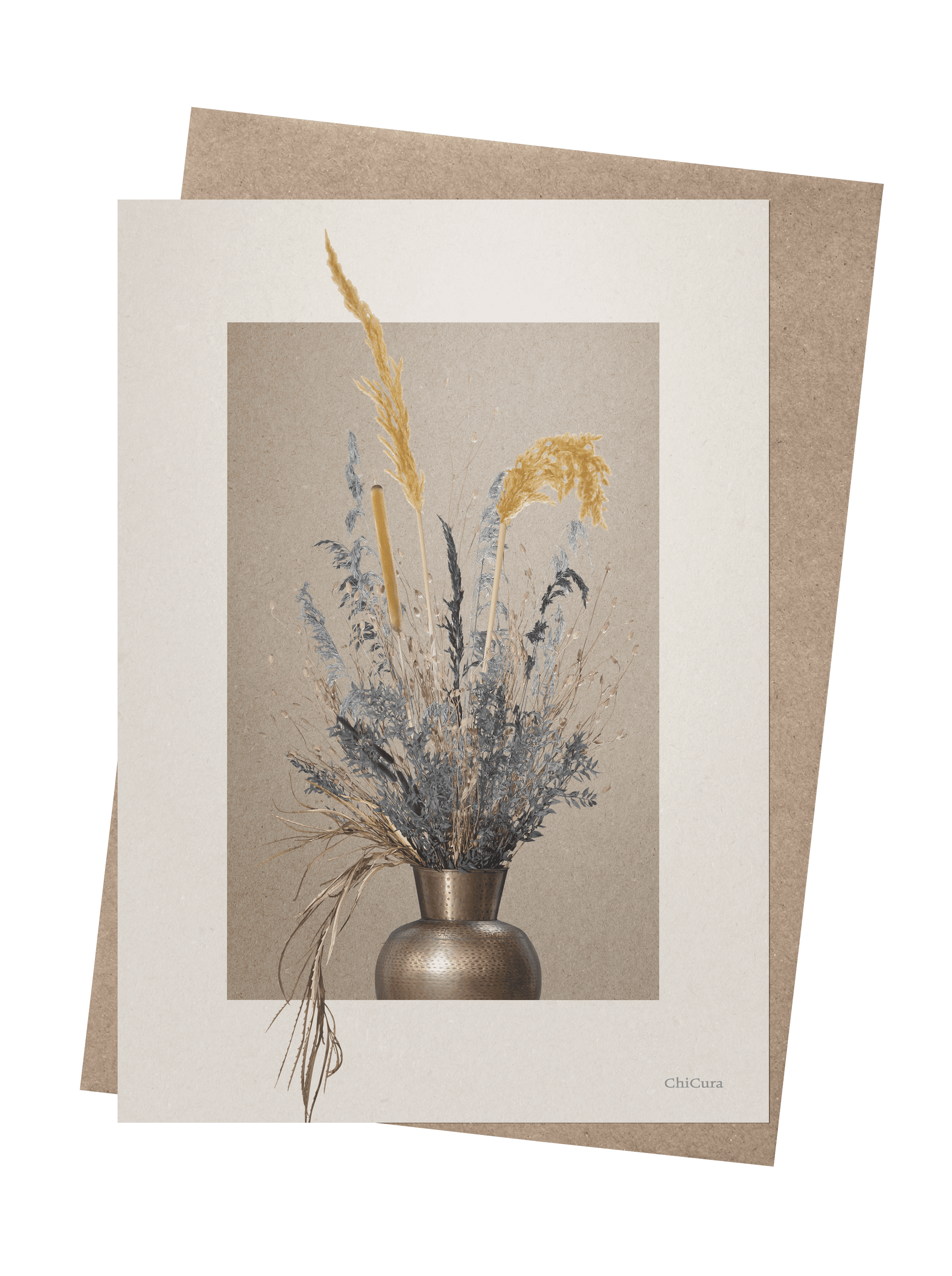 Vintage Flower Deco CC3 - A5 - ChiCura Copenhagen DK -