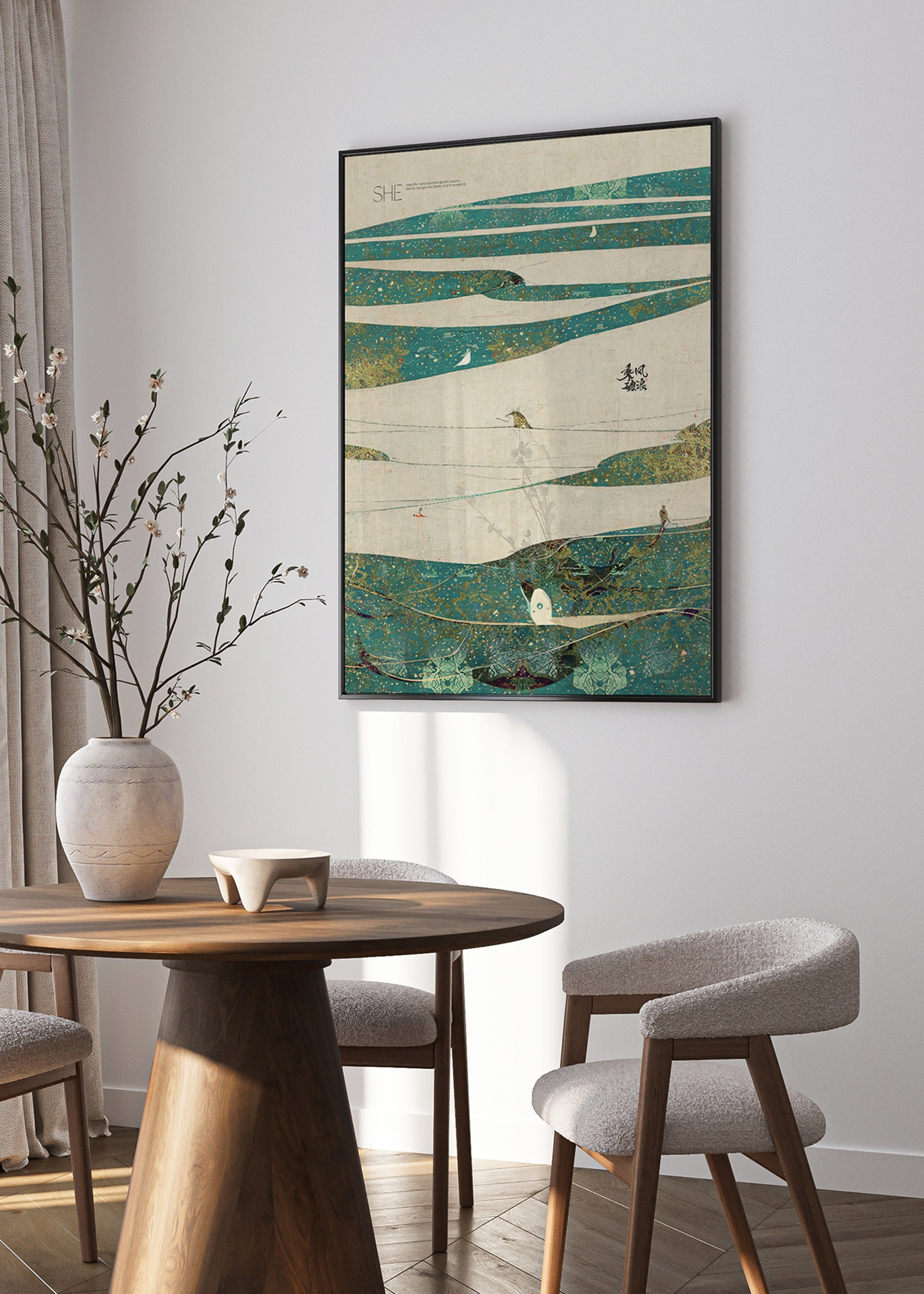 ChiCura Posters Wind And Waves Posters / The Mindful Heart 1. English Poster Quotes