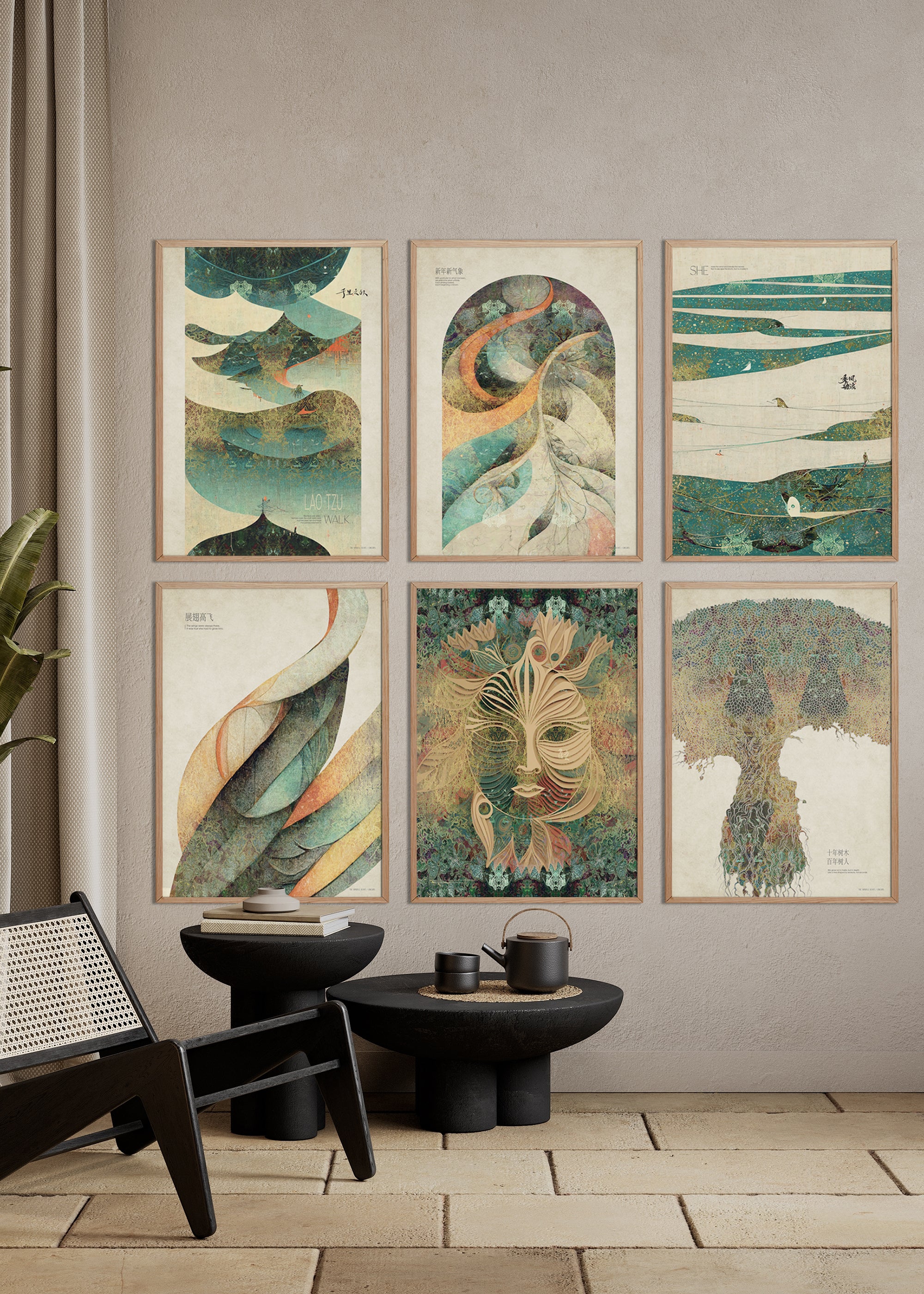 ChiCura Posters Wind And Waves Posters / The Mindful Heart 1. English Poster Quotes