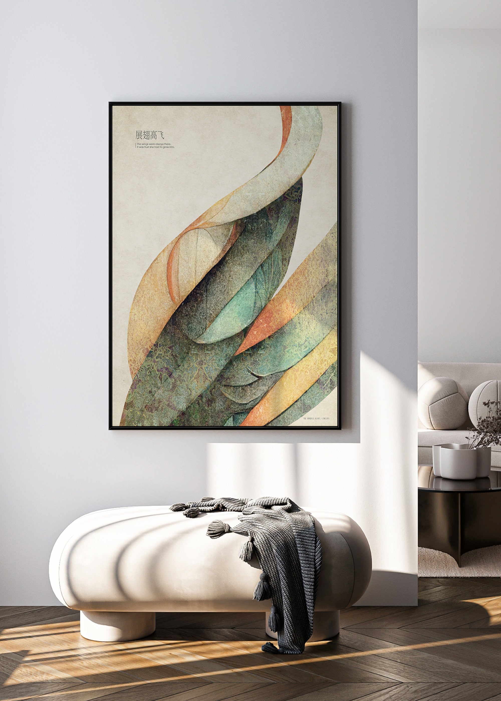 ChiCura Posters Wings Posters / The Mindful Heart 1. English Poster Quotes