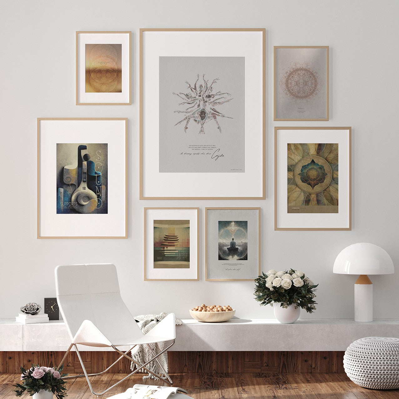 ChiCura Posters Ideal Form Posters / The Mindful Heart 1. English Poster Quotes
