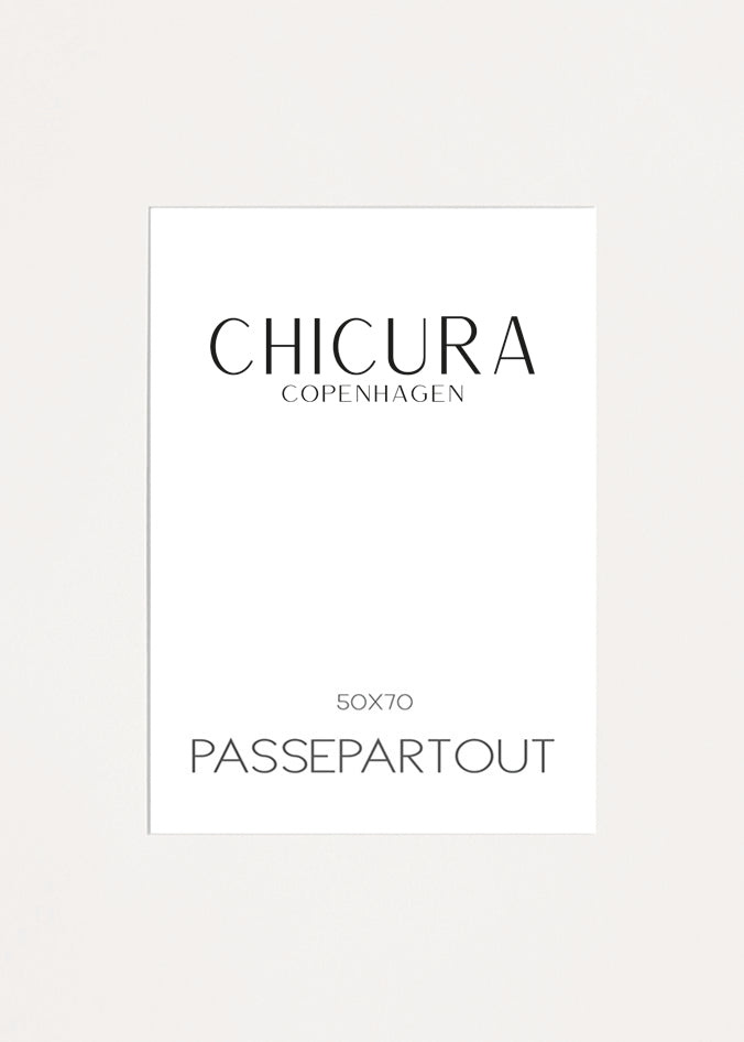 Passepartout Off White - 50x70cm (Billede: 30x40cm) - ChiCura Copenhagen DK -