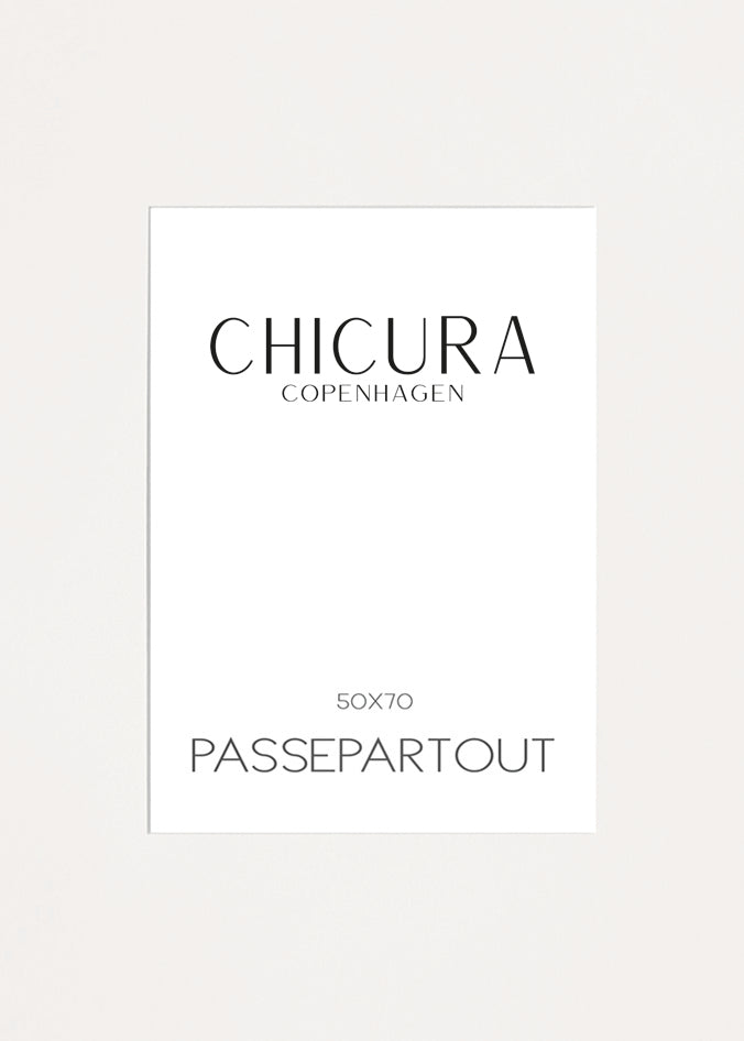 ChiCura Living, Art & Frames Passepartout Off White - 50x70cm (Billede: 40x50cm) Passepartout Off White