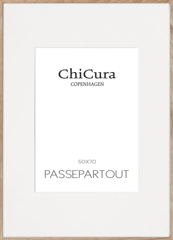 ChiCura Living, Art & Frames Passepartout Off White - 50x70cm (Billede: 40x50cm) Passepartout Off White